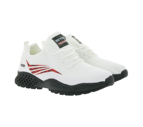 BEYOND THE RAINBOW Sneakers casual da uomo con scritta NASA Scarpe da tutti i giorni Sneakers GNS-0802 Bianco