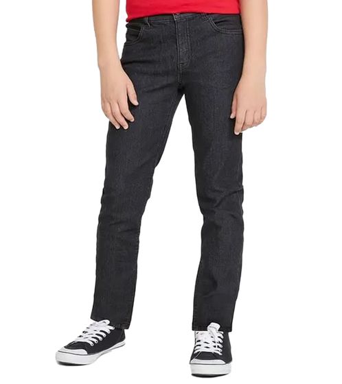 Pantalones vaqueros para niños, ajustados, elásticos, estilo 5 bolsillos, color negro, 964634