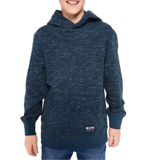 Pull pour enfant pour garçon en coton à capuche avec capuche Pull d'hiver 924366 Bleu foncé