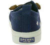 Zapatillas deportivas informales para mujer SPERRY Crest CVO o Vibe Canvas con suela de espuma viscoelástica. Zapatos para el día a día. Zapatos con cordones. Zapatos sin cordones. Blanco, gris, negro o azul oscuro.