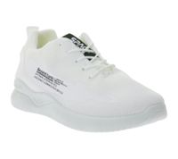 BEYOND THE RAINBOW Freizeit-Sneaker mit NASA Schriftzug Alltags-Schuhe Turnschuhe GNS-6037-WH Weiß/Schwarz