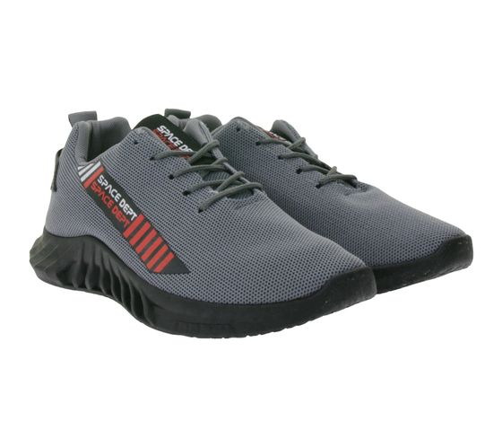 BEYOND THE RAINBOW Sneakers casual da uomo con scritta NASA Scarpe da tutti i giorni Sneakers GNS-524G Grigio/Rosso