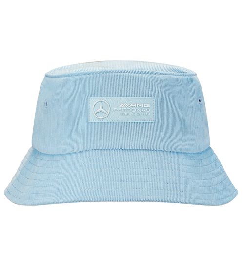 Mercedes-Benz AMG PETRONAS Retro Corduroy Bucket-Hat Sommer-Hut aus Cord Fischer-Hut Angler-Hut OneSize Pastell 701222358 003 Blau