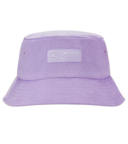 Mercedes-Benz AMG PETRONAS Retro Corduroy Bucket-Hat Sommer-Hut aus Cord Fischer-Hut Angler-Hut OneSize Pastell 701222358 002 Violett