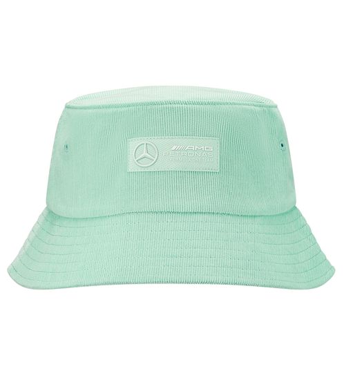 Mercedes-Benz AMG PETRONAS Retro Corduroy Bucket Hat Summer Hat Made of Cord Fisherman's Hat Fishing Hat OneSize 701222358 001 Green