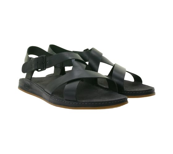 Chaco Wayfarer Damen Echtleder-Sandalette mit zertifiziertem LUVSEAT-Fußbett JCH107934 Schwarz