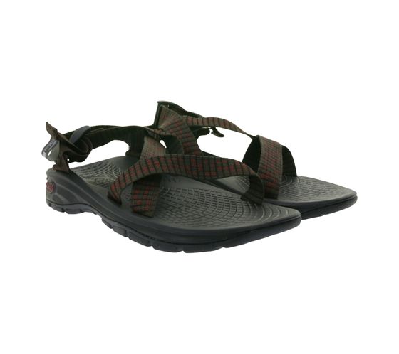 Chaco ZVOLV Herren Trekking-Sandalette mit zertifiziertem LUVSEAT-Fußbett Sandale J106589 Braun/Rot