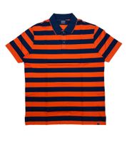 PAUL & SHARK Polo Uomo a Righe in Cotone a Maniche Corte 13311741 263 Arancione/Blu