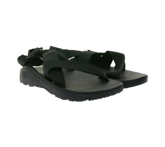 Sandales de randonnée pour hommes Chaco Mega Z Cloud avec semelle intérieure certifiée LUVSEAT et semelle ChacoGrip J106635 Noir