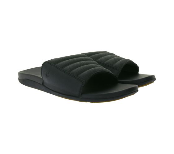 Chanclas para hombre OluKai Maha 'Olu con suela exterior Wet-Grip y correa suave 10517-4040 Negro