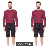Lot de 2 bermudas chino stretch mode homme slim fit coton fleuri Bermuda 913508 noir