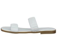 Sandalias de mujer ILC Livia de piel auténtica con tiras fruncidas, zapatos de verano C45-3784 en rosa, beige o blanco Sandalias de mujer ILC Livia de piel auténtica con tiras fruncidas, zapatos de verano C45-3784 en rosa, beige o blanco