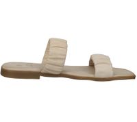 Sandalias de mujer ILC Livia de piel auténtica con tiras fruncidas, zapatos de verano C45-3784 en rosa, beige o blanco Sandalias de mujer ILC Livia de piel auténtica con tiras fruncidas, zapatos de verano C45-3784 en rosa, beige o blanco