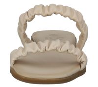 Sandalias de mujer ILC Livia de piel auténtica con tiras fruncidas, zapatos de verano C45-3784 en rosa, beige o blanco Sandalias de mujer ILC Livia de piel auténtica con tiras fruncidas, zapatos de verano C45-3784 en rosa, beige o blanco