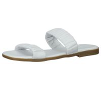 Sandalias de mujer ILC Livia de piel auténtica con tiras fruncidas, zapatos de verano C45-3784 en rosa, beige o blanco Sandalias de mujer ILC Livia de piel auténtica con tiras fruncidas, zapatos de verano C45-3784 en rosa, beige o blanco