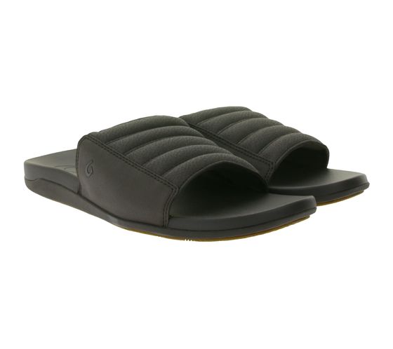 Chanclas para hombre OluKai Maha 'Olu con suela exterior Wet-Grip y correa suave 10517-6363 Marrón oscuro