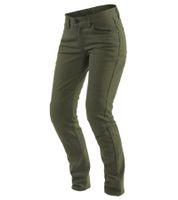 DAINESE Classic Slim Lady Tex Damen Motorrad-Hose mit Pro-Shape 2.0-Protektoren Motorrad-Jeans Motorsport-Hose 202755152 Schwarz oder Grün