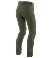 DAINESE Classic Slim Lady Tex Damen Motorrad-Hose mit Pro-Shape 2.0-Protektoren Motorrad-Jeans Motorsport-Hose 202755152 Schwarz oder Grün