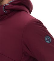 Chaqueta de invierno sostenible TERNUA Mannun para hombre con aislamiento térmico y microshell 1643643 negra o roja