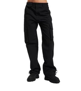 Sixth June Damen Cargo Pants mit Cargotaschen Alltags-Hose W33956CPA Schwarz