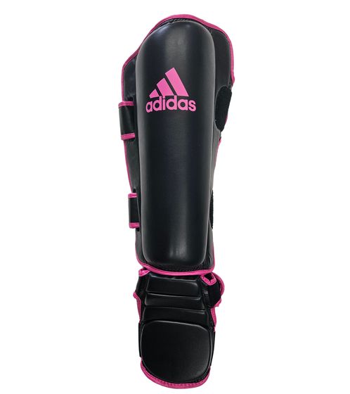 parastinchi adidas con protezione del collo del piede per kickboxing, karate, taekwondo e MMA attrezzatura per arti marziali in cotone accessori sportivi adiGSS012SMU Nero/Rosa