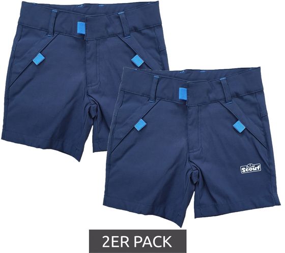 2er Sparpack Scout Kinder Shorts mit Bionic Finish Eco kurze Hose 43099550 Blau