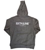 Sudadera con capucha para hombre Sixth June, suéter informal de algodón, gris 22640