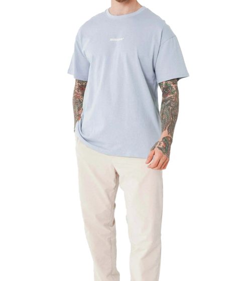 Sixth June men's basic shirt, cotton shirt, T-shirt, round neck, short sleeve shirt M25109PTS light blue