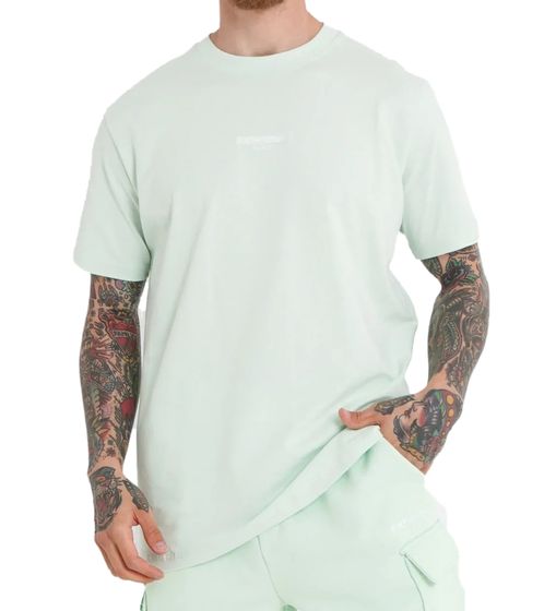 Sixth June men's cotton shirt, round neck, fashionable T-shirt M23661ETS mint green