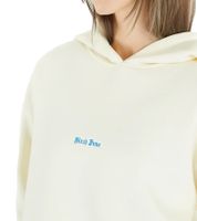 Sixth June Gothic Embroidery Damen Kapuzen-Pullover mit Baumwollanteil Sweat-Hoodie Langarm-Shirt W33630KSW Weiß/Blau