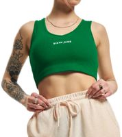 Haut court côtelé en coton pour femme de Sixth June - Haut d'été W33816KTO-GREE - Vert