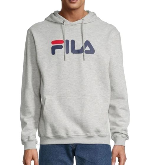 FILA Barumini Herren Hoodie Kapuzen-Pullover Pulli Sweater Baumwoll-Sweatshirt FAU0068-80000 Grau-Meliert