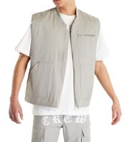 Sixth June Gilet primaverile da uomo Gilet in cotone Gilet di transizione M23554CJA Grigio
