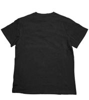 Sixth June Flock Herren T-Shirt mit Flock-Marken-Kürzel Rundhals-Shirt Kurzarm-Shirt 22711 Schwarz