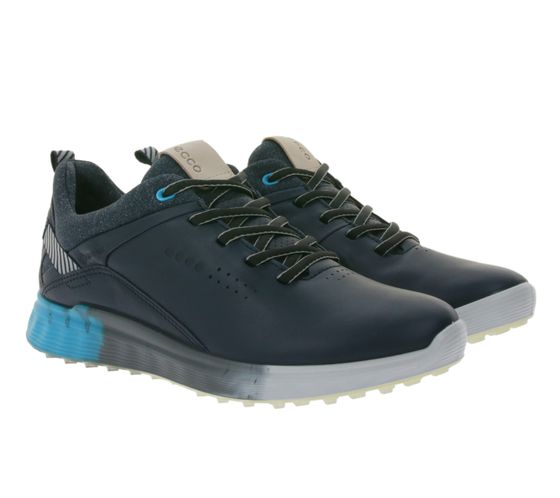 Zapatos de golf para mujer Ecco Golf S-Three Night Sky Ust Dritton con sistema de tracción E-DTS y Gore-Tex 102903 01303 Navy