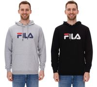 FILA Barumini Hoodie Herren Kapuzen-Pullover Pulli Sweater Baumwoll-Sweatshirt FAU0068 Schwarz oder Grau FILA Barumini Hoodie Herren Kapuzen-Pullover Pulli Sweater Baumwoll-Sweatshirt FAU0068 Schwarz oder Grau