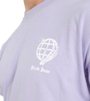 Chemise en coton pour homme Sixth June avec grand lettrage « CREW » au dos et col rond M23633ETS Violet