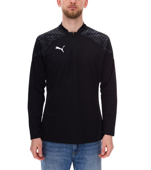 Suéter Troyer para hombre PUMA teamCup con tecnología DryCell Camiseta de entrenamiento Camiseta deportiva con diseño gráfico Suéter deportivo Equipamiento deportivo 657982 03 Negro