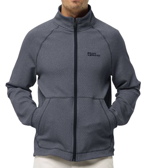 JACK WOLFSKIN Fernweh Jkt Chaqueta de entretiempo para hombre con cuello alto 1711471_6000_003 Gris