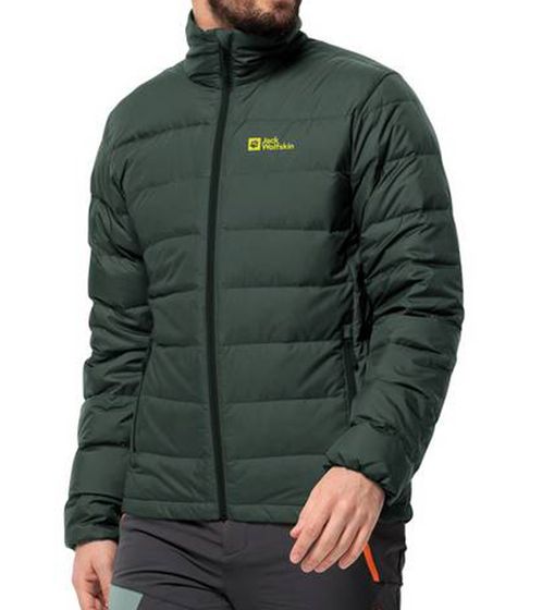 JACK WOLFSKIN ATHER DOWN Jkt Herren Jacke RDS zertifizierte Daunen-Jacke mit Stehkragen 1207681_T0138_A10 Grün