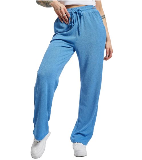 Pantaloni da jogging Chill a gamba larga da donna Sixth June Homewear W33823KPA blu