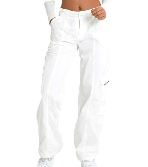 Sixth June Workwear Utility Cargo Pants Women's Leisure Pants Everyday Pants Baggy Fit W33688CPA White