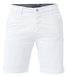 Short chino pour homme Heredot Pantalon court en coton avec poches Pantalon de tous les jours 900318 Blanc