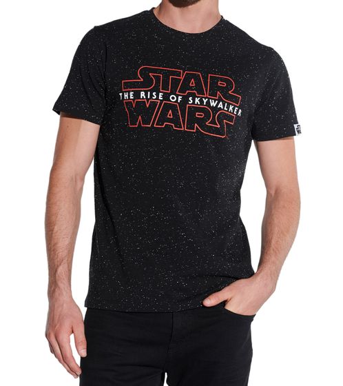 COURSE X STAR WARS Camiseta para hombre con estampado "STAR WARS - El ascenso de Skywalker" Camiseta de cuello redondo Camiseta para fanáticos 901379 Negro