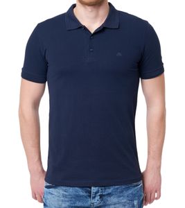 Polo homme ALSIVA en coton à manches courtes et à la mode M-10-03 Bleu foncé