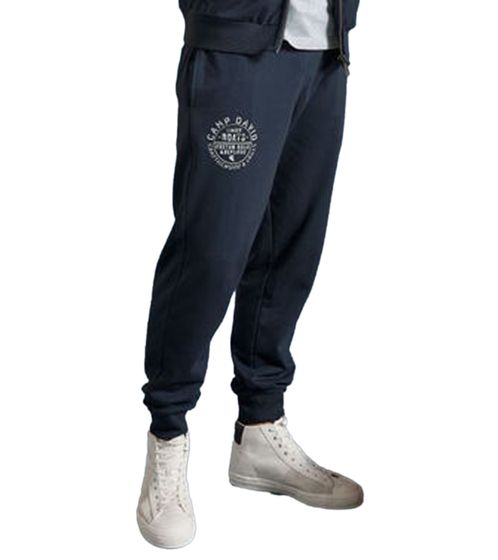 Pantalon de jogging pour homme CAMP DAVID avec teneur en coton Pantalon de survêtement Pantalon d'entraînement 428251 2301 Bleu foncé