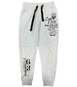 Pantalon de jogging pour homme CAMP DAVID avec teneur en coton Pantalon de survêtement Pantalon d'entraînement 428251 2301 Blanc/Gris