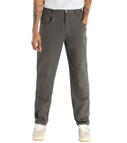 Sixth June Herren Zimmermanns-Hose Taschendetails Freizeit-Hose Arbeits-Hose M23396PPA Grau