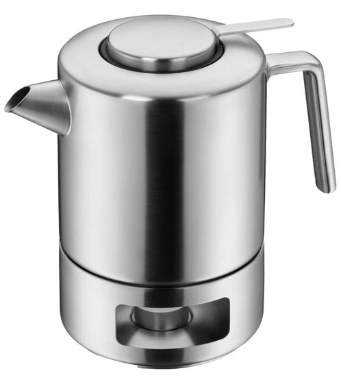 Juego de té de 2 piezas WMF Kult Tetera de 1,2 l con filtro Tetera Ayudante de cocina Accesorio de cocina 06 3122 6030 Plata