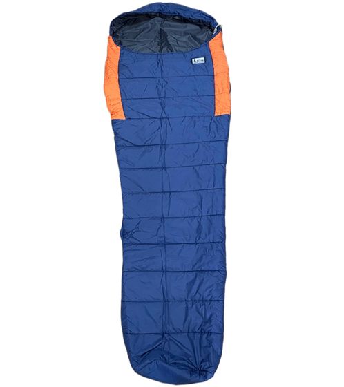 Saco de dormir momia ACTIVA con tejido antidesgarro Saco de dormir de plumón Accesorios para acampar Azul/Naranja